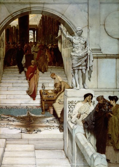 Ein Publikum bei Agrippa von Lawrence Alma Tadema